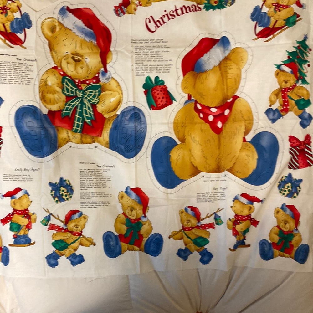Rambling Ted Christmas Teddy Bear and 8-9 Ornaments to make.
